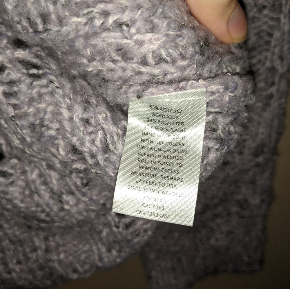 NWT Caslon Nordstrom Wide Knit V-Neck Sweater - Picture 7 of 10